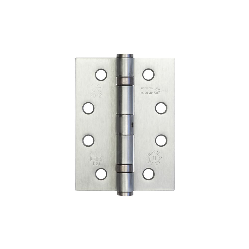 This is an image showing the Frelan - 102x76mm Stainless Steel Ball Bearing Hinges Grade 11 - Satin Chrome available to order from T.H. Wiggans Ironmongery in Kendal