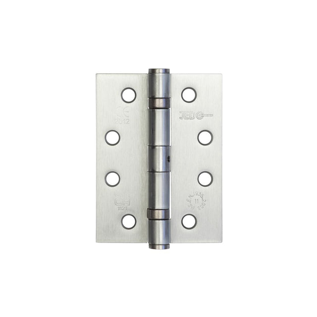 This is an image showing the Frelan - 102x76mm Stainless Steel Ball Bearing Hinges Grade 11 - Satin Chrome available to order from T.H. Wiggans Ironmongery in Kendal