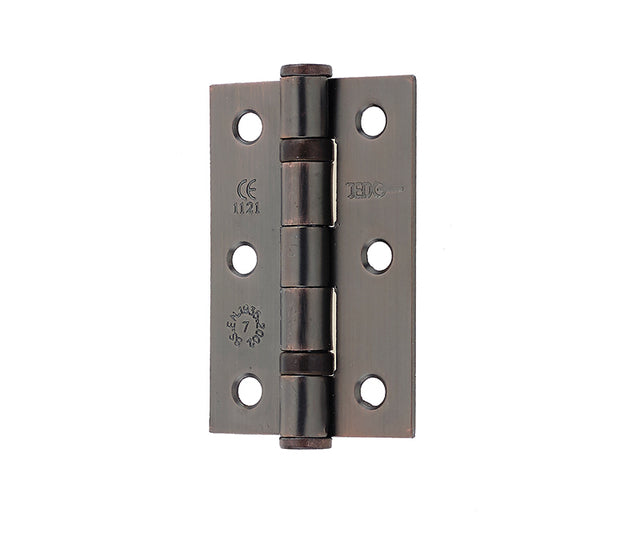 This is an image showing the Frelan - 76x50mm Steel Ball Bearing Hinges Grade 7 - Bronze available to order from T.H. Wiggans Ironmongery in Kendal