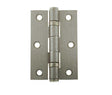 This is an image showing the Frelan - 76x50mm Steel Ball Bearing Hinges Grade 7 - Satin Nickel available to order from T.H. Wiggans Ironmongery in Kendal