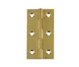 This is an image showing the Frelan - 76x42mm Solid Drawn Brass Butt Hinges - Self Colour Brass available to order from T.H. Wiggans Ironmongery in Kendal