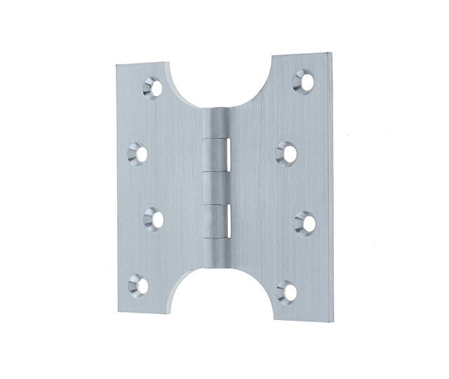 This is an image showing the Frelan - 102x102mm Budget Parliament Hinges - Satin Chrome available to order from T.H. Wiggans Ironmongery in Kendal