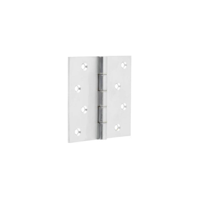 This is an image showing the Frelan - 102x102mm Projection Brass Hinges - Satin Chrome available to order from T.H. Wiggans Ironmongery in Kendal