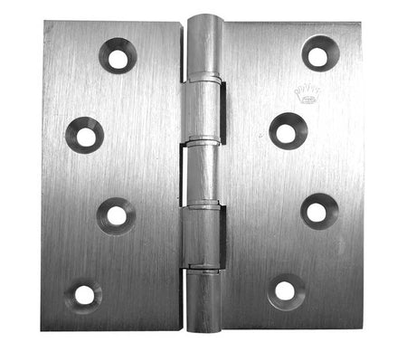 This is an image showing the Frelan - 102x127mm Projection Brass Hinges - Satin Chrome available to order from T.H. Wiggans Ironmongery in Kendal