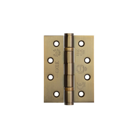 This is an image showing the Frelan - 102x76mm Grade 202 Stainless Steel Ball Bearing Hinges Grade 13 - Antiq available to order from T.H. Wiggans Ironmongery in Kendal