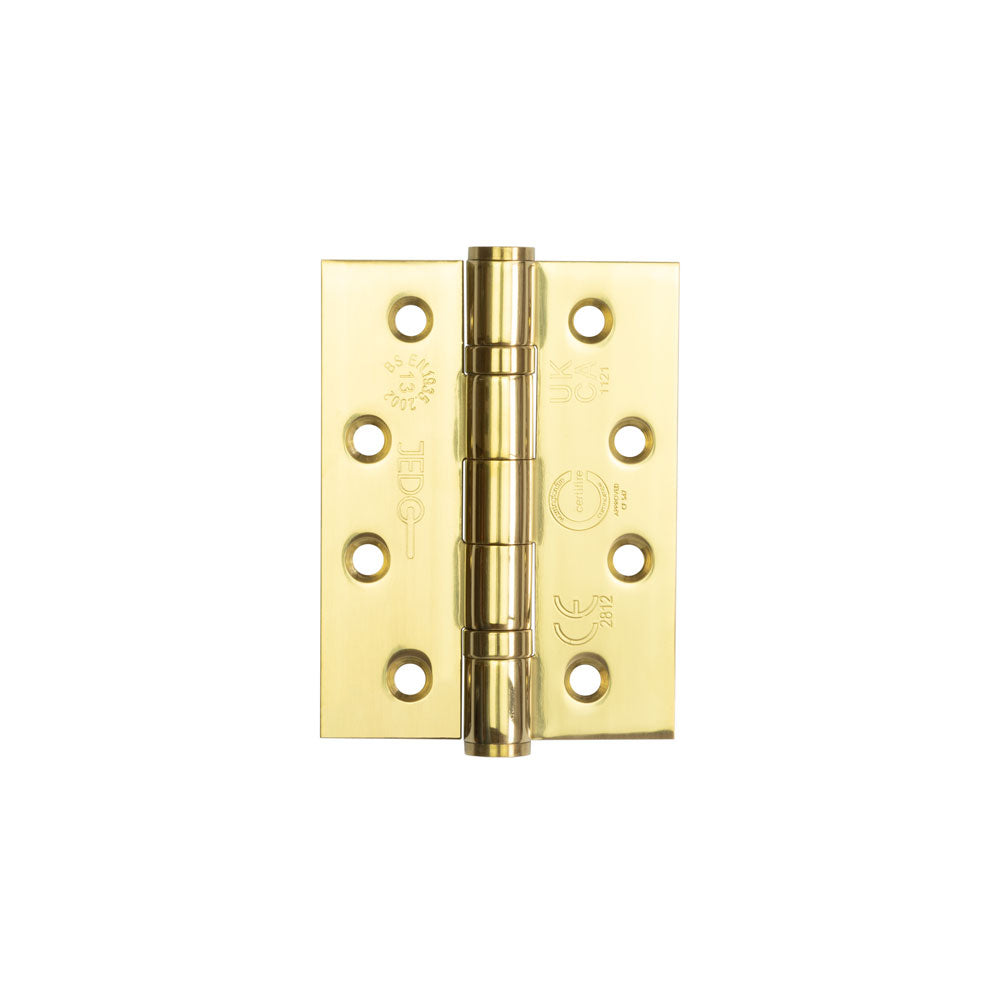 This is an image showing the Frelan - 102x76mm Grade 202 Stainless Steel Ball Bearing Hinges Grade 13 - Elect available to order from T.H. Wiggans Ironmongery in Kendal