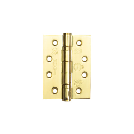 This is an image showing the Frelan - 102x76mm Grade 202 Stainless Steel Ball Bearing Hinges Grade 13 - Elect available to order from T.H. Wiggans Ironmongery in Kendal