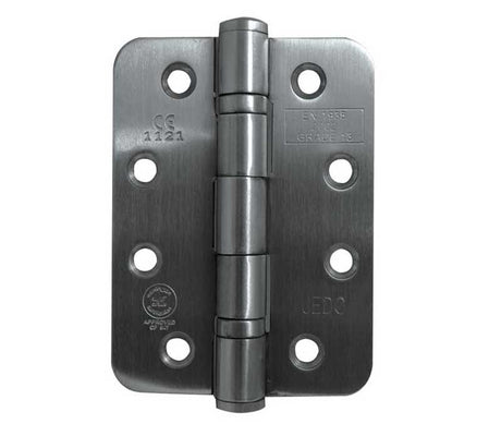 This is an image showing the Frelan - 102x76x3mm SSS Grade 13 radius ball bearing hinge available to order from T.H. Wiggans Ironmongery in Kendal