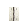 This is an image showing the Frelan - 102x76mm Grade 202 Stainless Steel Ball Bearing Hinges Grade 13 - SSS available to order from T.H. Wiggans Ironmongery in Kendal