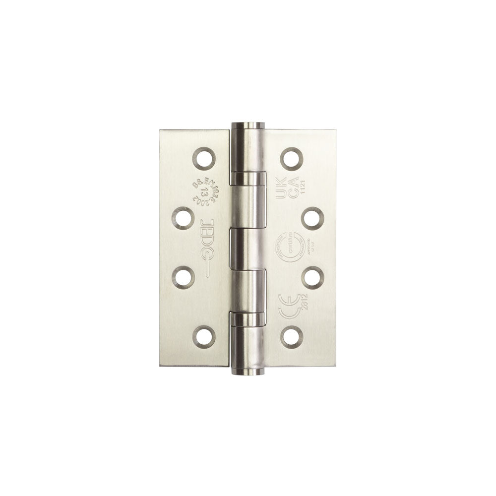 This is an image showing the Frelan - 102x76mm Grade 202 Stainless Steel Ball Bearing Hinges Grade 13 - SSS available to order from T.H. Wiggans Ironmongery in Kendal