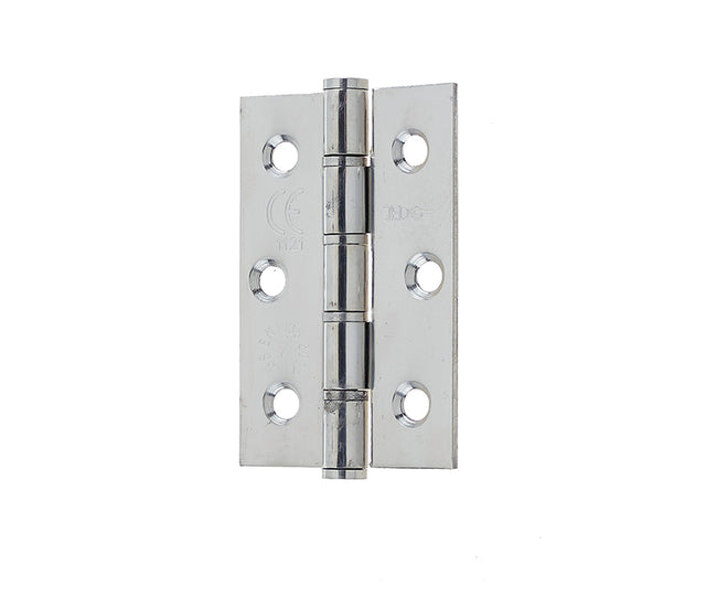 This is an image showing the Frelan - 76x50mm Grade 202 Stainless Steel Washered Hinges Grade 7 - Polished St available to order from T.H. Wiggans Ironmongery in Kendal