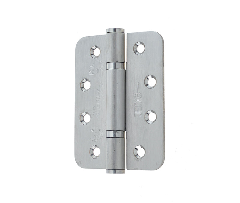 This is an image showing the Frelan - 102x76x3mm SSS Radius PBH 3 knuckle hinge pack of 3 available to order from T.H. Wiggans Ironmongery in Kendal