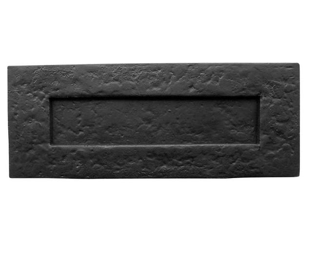 This is an image showing the Frelan - Letterplate Overall 270 x 115mm - Antique Black available to order from T.H. Wiggans Ironmongery in Kendal