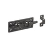 This is an image showing the Frelan - Straight Bolt 100mm - Antique Black available to order from T.H. Wiggans Ironmongery in Kendal