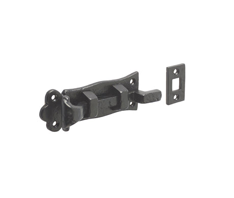 This is an image showing the Frelan - Necked Bolt 117mm - Antique Black available to order from T.H. Wiggans Ironmongery in Kendal