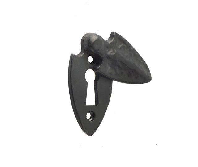 This is an image showing the Frelan - Covered Standard Shield Escutcheon - Antique Black available to order from T.H. Wiggans Ironmongery in Kendal