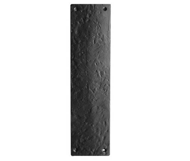 This is an image showing the Frelan - Finger Plate 75 x 300mm - Antique Black available to order from T.H. Wiggans Ironmongery in Kendal