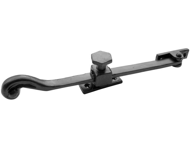 This is an image showing the Frelan - Screwdown Stay 250mm - Antique Black available to order from T.H. Wiggans Ironmongery in Kendal