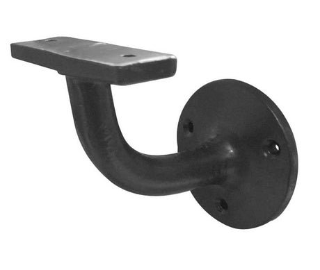 This is an image showing the Frelan - Handrail Bracket 76mm - Antique Black available to order from T.H. Wiggans Ironmongery in Kendal