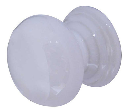 This is an image showing the Frelan - Porcelain 32mm Dia. Cabinet Knob - White available to order from T.H. Wiggans Ironmongery in Kendal