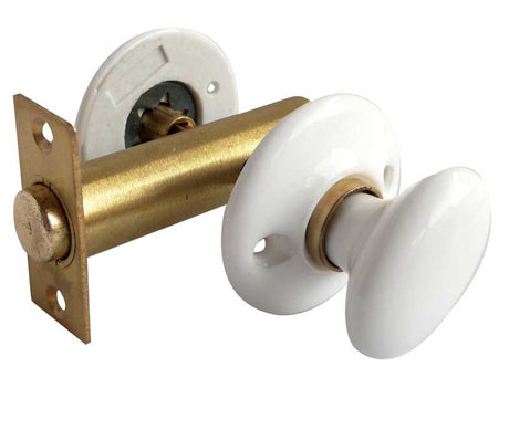 This is an image showing the Frelan - White Turn & Release without bolt available to order from T.H. Wiggans Ironmongery in Kendal