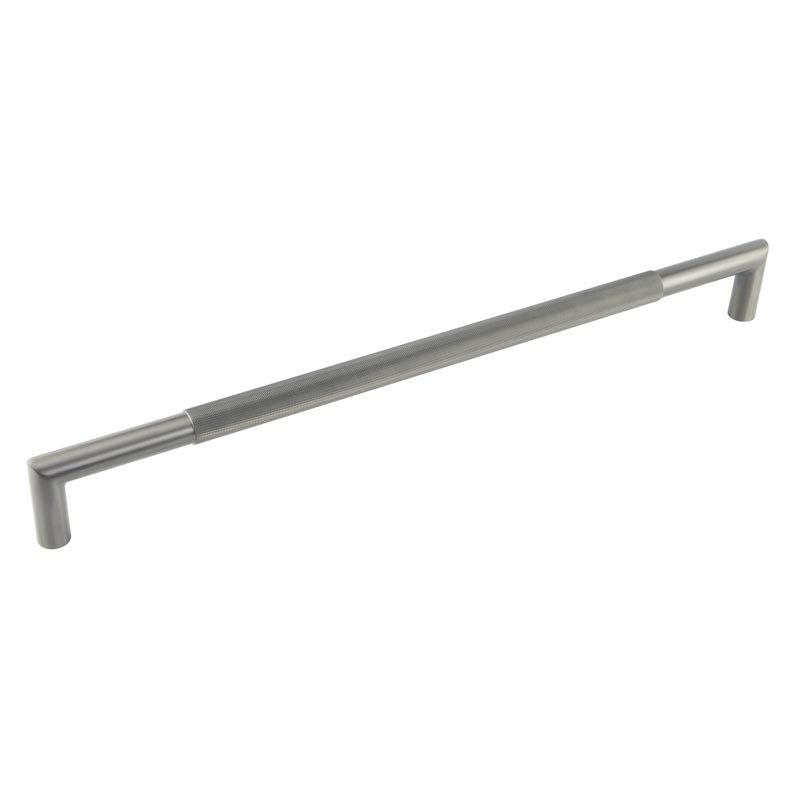 This is an image showing the Frelan - GM Mitred Diamond Knurled Pull Handle 600x25mm B/T 316g PVD available to order from T.H. Wiggans Ironmongery in Kendal