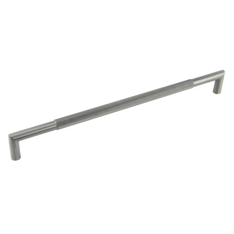 This is an image showing the Frelan - GM Mitred Diamond Knurled Pull Handle 600x25mm B/T 316g PVD available to order from T.H. Wiggans Ironmongery in Kendal