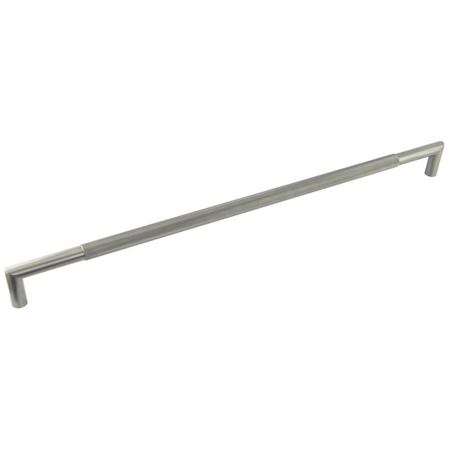 This is an image showing the Frelan - GM Mitred Diamond Knurled Pull Handle 800x25mm B/T 316g PVD available to order from T.H. Wiggans Ironmongery in Kendal