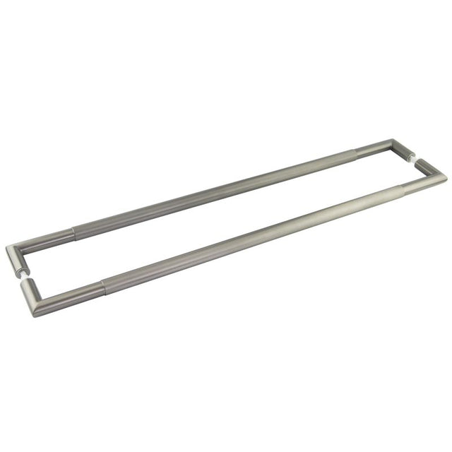 This is an image showing the Frelan - GM Mitred Linear Knurled Pull Handle 800x25mm B/B 316g PVD available to order from T.H. Wiggans Ironmongery in Kendal