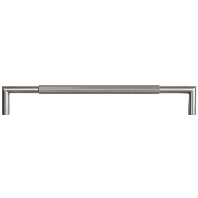 This is an image showing the Frelan - 425x20mm GM Mitred B/T Linear Knurled Pull Handle 304g available to order from T.H. Wiggans Ironmongery in Kendal