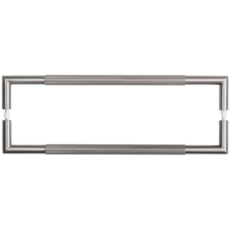 This is an image showing the Frelan - 425x20mm GM Mitred B/B Linear Knurled Pull Handle 304g available to order from T.H. Wiggans Ironmongery in Kendal