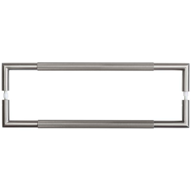 This is an image showing the Frelan - 425x20mm GM Mitred B/B Linear Knurled Pull Handle 304g available to order from T.H. Wiggans Ironmongery in Kendal
