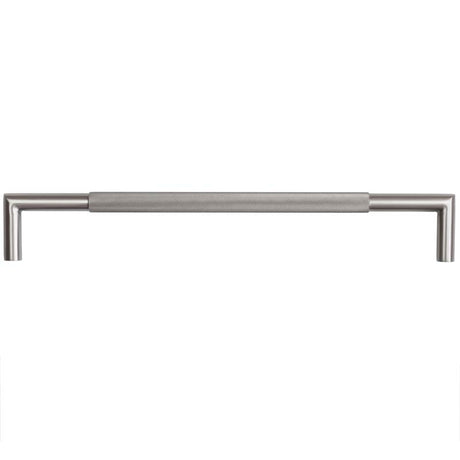 This is an image showing the Frelan - 425x20mm GM Mitred B/T Knurled Pull Handle 304g available to order from T.H. Wiggans Ironmongery in Kendal