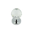 This is an image showing the Frelan - PC Faceted Mortice Knob available to order from T.H. Wiggans Ironmongery in Kendal