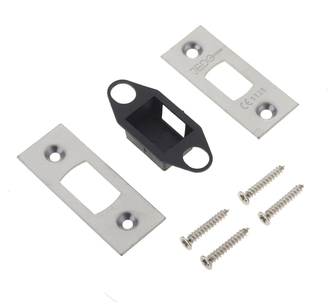 This is an image showing the Frelan - Accessory Pack's for Heavy Duty Tubular Deadbolt's JL-ACD - Polished St available to order from T.H. Wiggans Ironmongery in Kendal