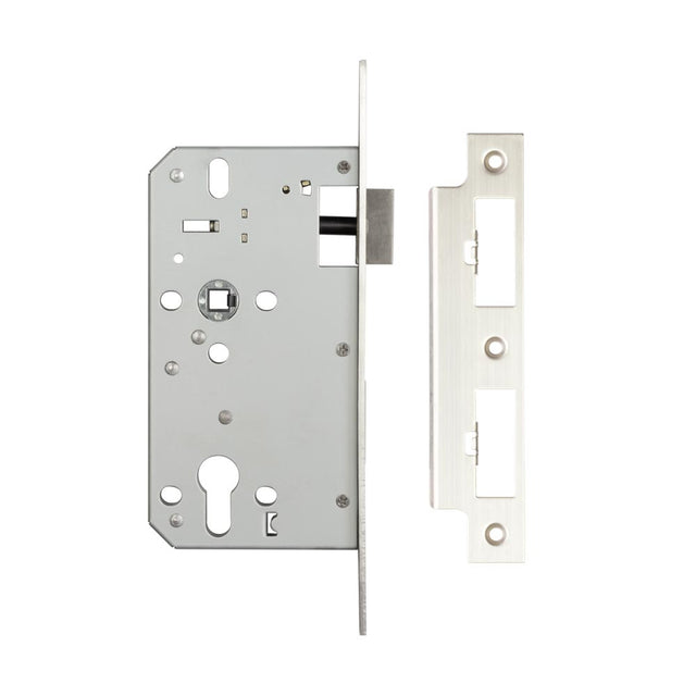 This is an image showing the Frelan - 72mm sss Din euro sashlock 60mm backset available to order from T.H. Wiggans Ironmongery in Kendal