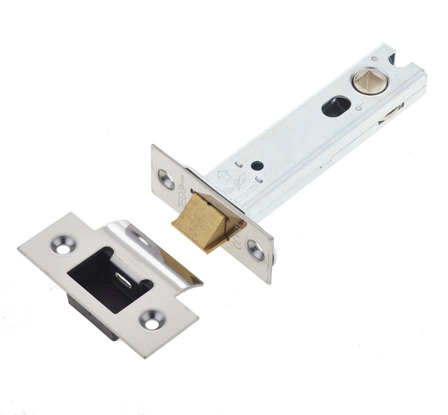 This is an image showing the Frelan - 102mm Heavy Duty Tubular Latch - Polished Stainless Steel available to order from T.H. Wiggans Ironmongery in Kendal