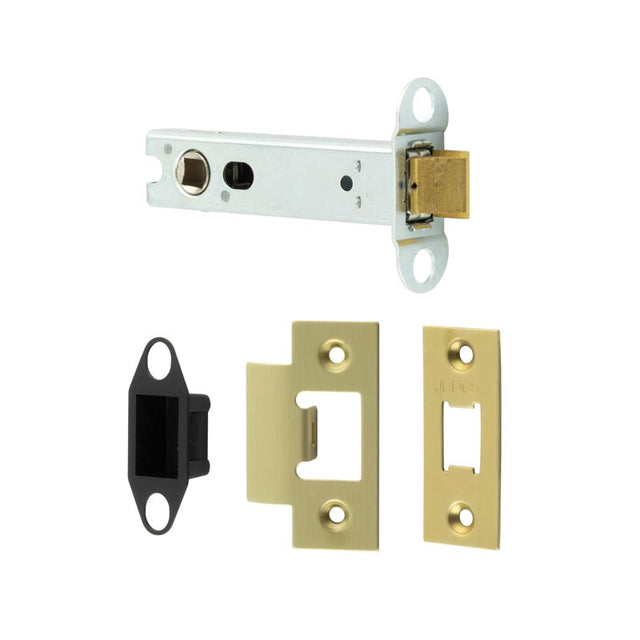 This is an image showing the Frelan - 102mm SB Heavy duty tubular latch available to order from T.H. Wiggans Ironmongery in Kendal