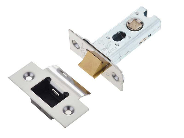 This is an image showing the Frelan - 64mm Heavy Duty Tubular Latch - Polished Stainless Steel available to order from T.H. Wiggans Ironmongery in Kendal