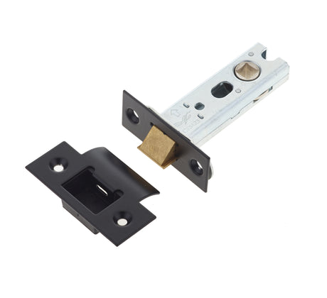 This is an image showing the Frelan - 76mm Heavy Duty Tubular Latch - Black available to order from T.H. Wiggans Ironmongery in Kendal