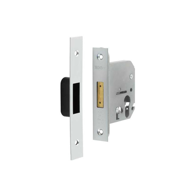 This is an image showing the Frelan - 76mm SC Euro profile deadlock available to order from T.H. Wiggans Ironmongery in Kendal