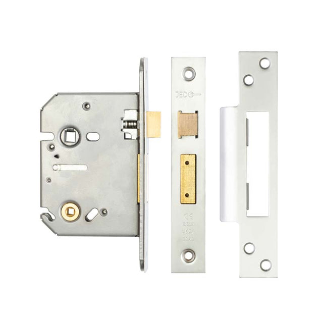 This is an image showing the Frelan - 76mm SC bathroom lock available to order from T.H. Wiggans Ironmongery in Kendal