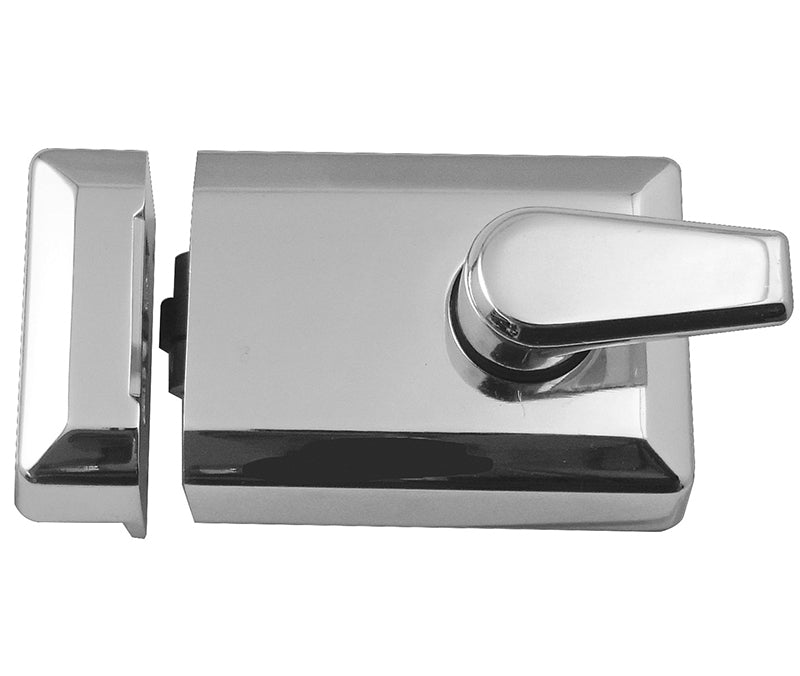 This is an image showing the Frelan - PC Rollerbolt nightlatch available to order from T.H. Wiggans Ironmongery in Kendal