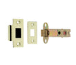 This is an image showing the Frelan - 100mm SS/PB double sprung tubular latch available to order from T.H. Wiggans Ironmongery in Kendal