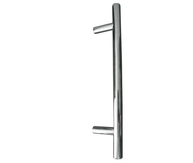 This is an image showing the Frelan - T Bar Cabinet Handle 188mm (128mm Centres) - Grade 202 Polished Stainle available to order from T.H. Wiggans Ironmongery in Kendal