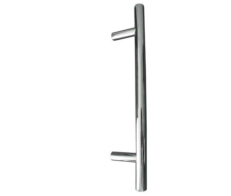 This is an image showing the Frelan - T Bar Cabinet Handle 544mm (484mm Centres) - Grade 202 Polished Stainle available to order from T.H. Wiggans Ironmongery in Kendal