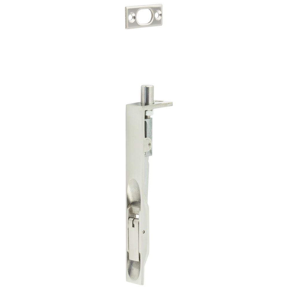 This is an image showing the Frelan - Square Profile Lever Action Flush Bolts 150x20mm - Grade 304 Polished S available to order from T.H. Wiggans Ironmongery in Kendal