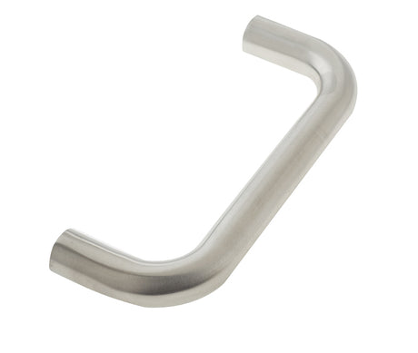 This is an image showing the Frelan - 225x19mm SSS D shape pull handle B/T Grade 304 available to order from T.H. Wiggans Ironmongery in Kendal