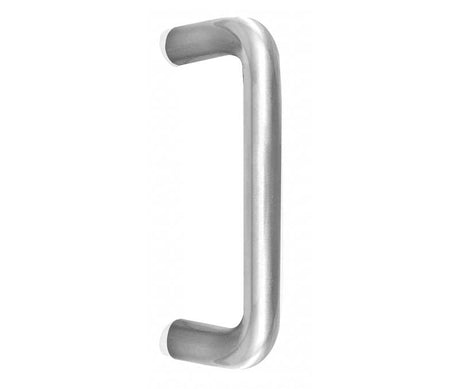 This is an image showing the Frelan - 300x19mm SSS D shape pull handle B/T Grade 304 available to order from T.H. Wiggans Ironmongery in Kendal