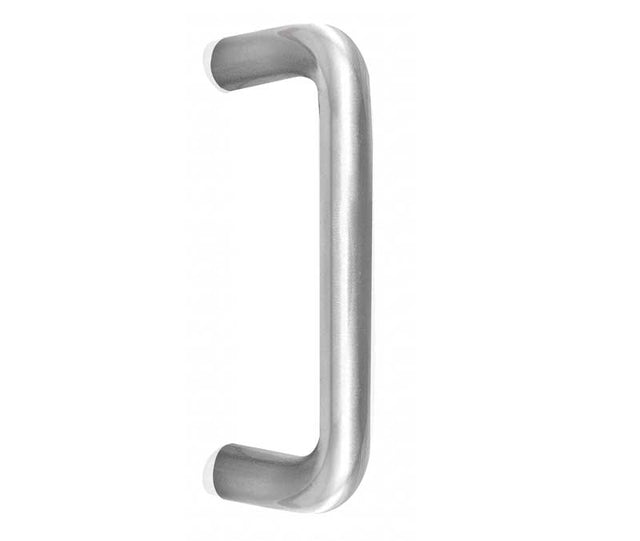 This is an image showing the Frelan - 225x22mm SSS D Shape pull handle B/T Grade 304 available to order from T.H. Wiggans Ironmongery in Kendal